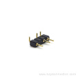 2.54mm Pitch Machined Pin header Connector Right Angle H3.0mm 1*4P
